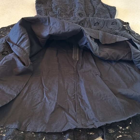 BB Dakota Black Lace Dress 👗 Fit & Flare Mini Sleeveless Cocktail Party Dress - Picture 10 of 15